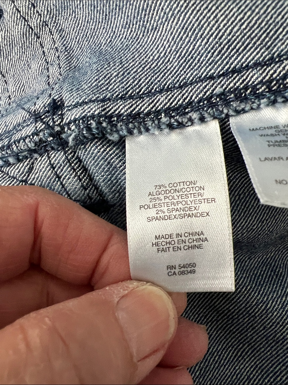 Jones New York Sport Stretch Jean Jacket, dark wash, wos. XXL - Picture 10 of 11
